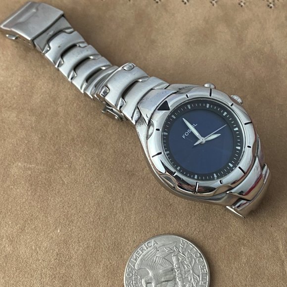 Fossil Blue Animated Flashing Mirror & Blue Watch - Picture 2 of 6